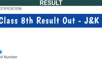 Class 8th Result Declared JK - Direct Link